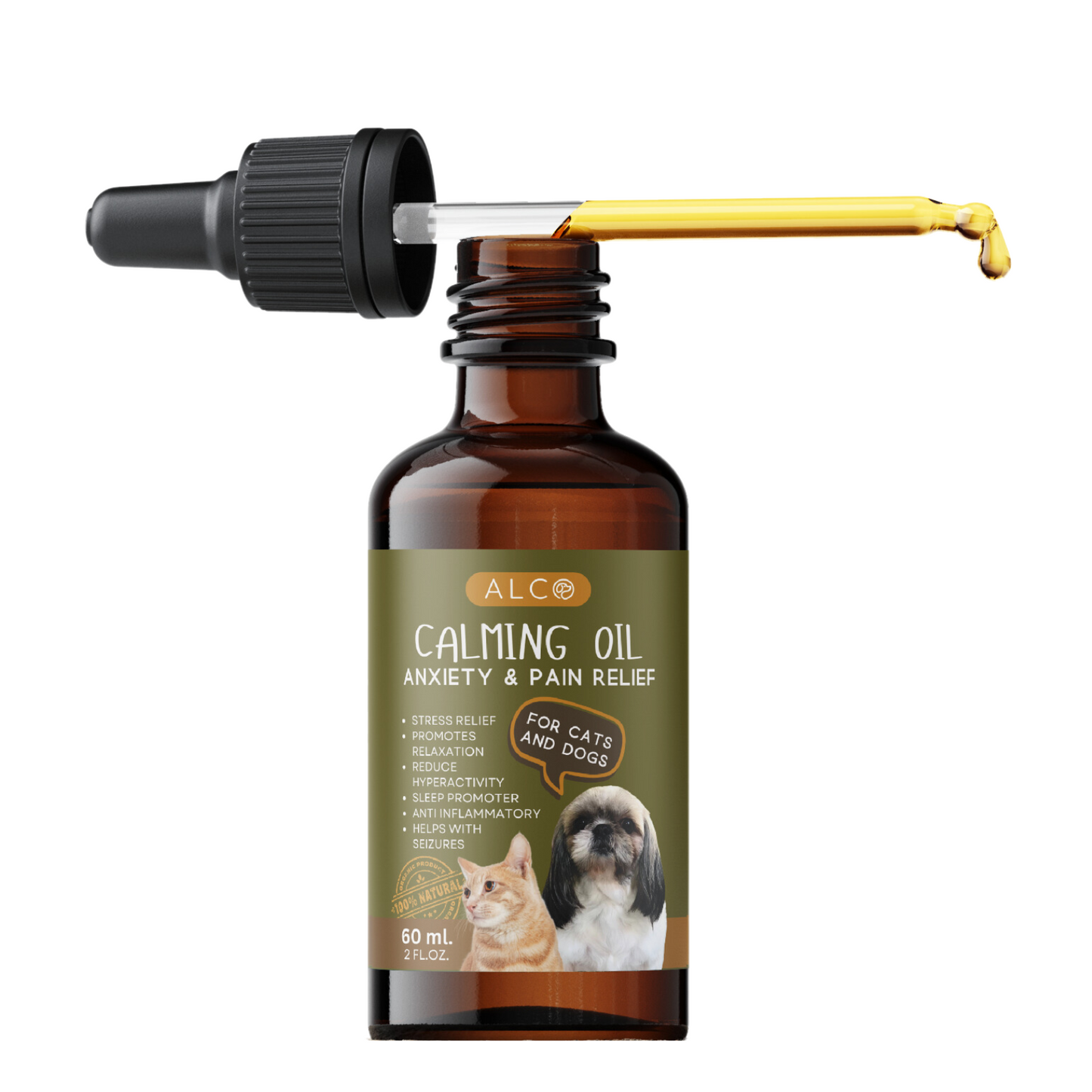 Alco Calming Drops for Cats and Dogs 60ml