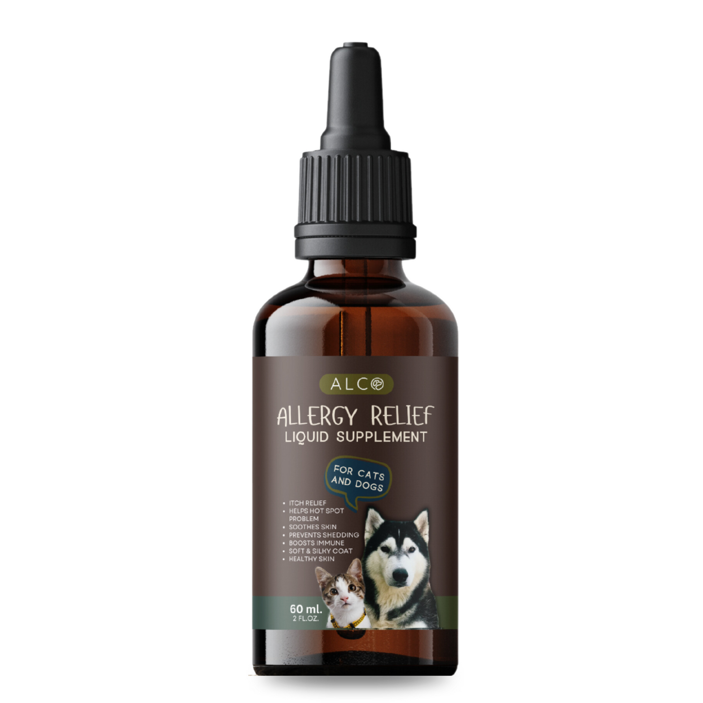Alco Allergy Relief Drops for Cats and Dogs 60ml