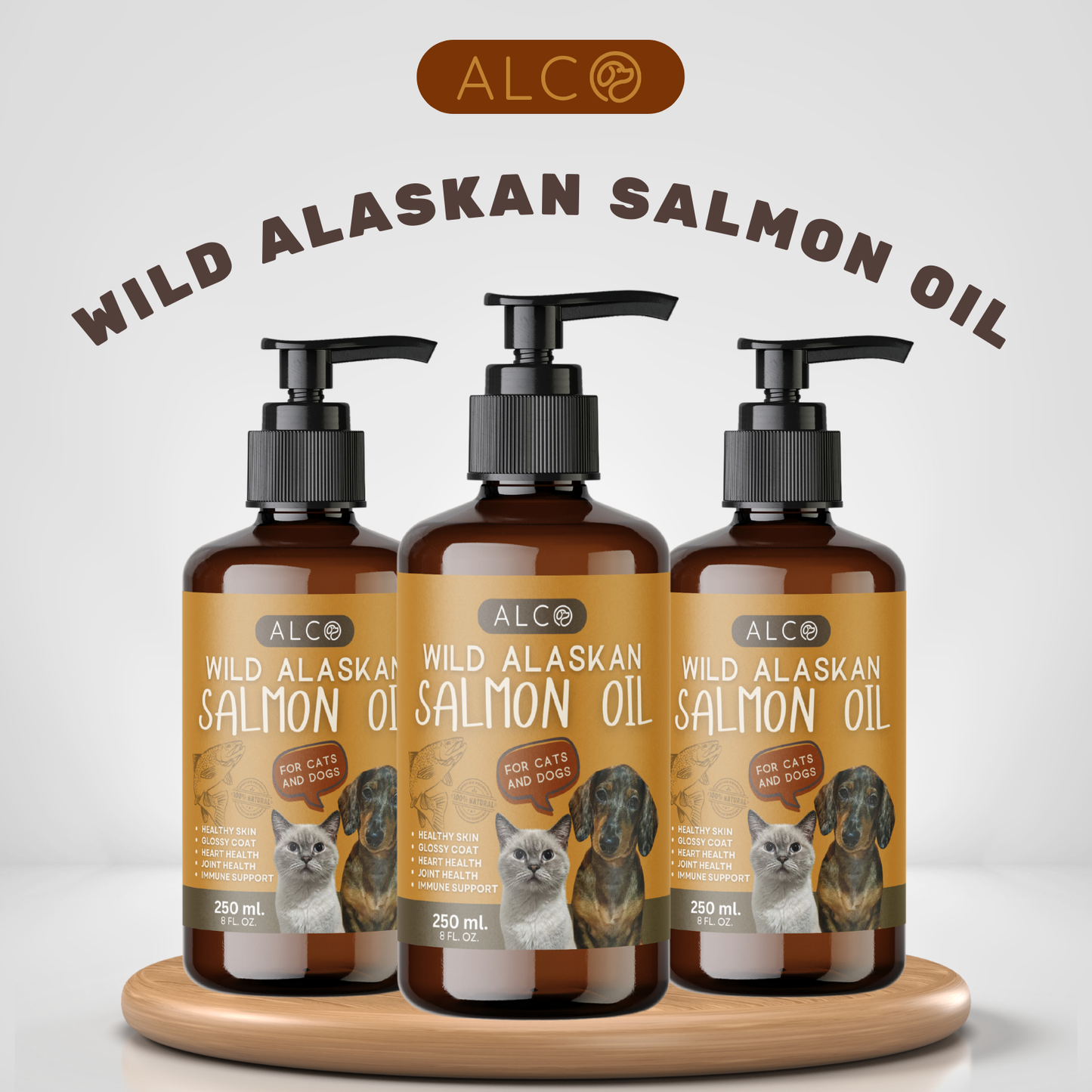 Alco Wild Alaskan Salmon Oil for Cats and Dogs 250ml
