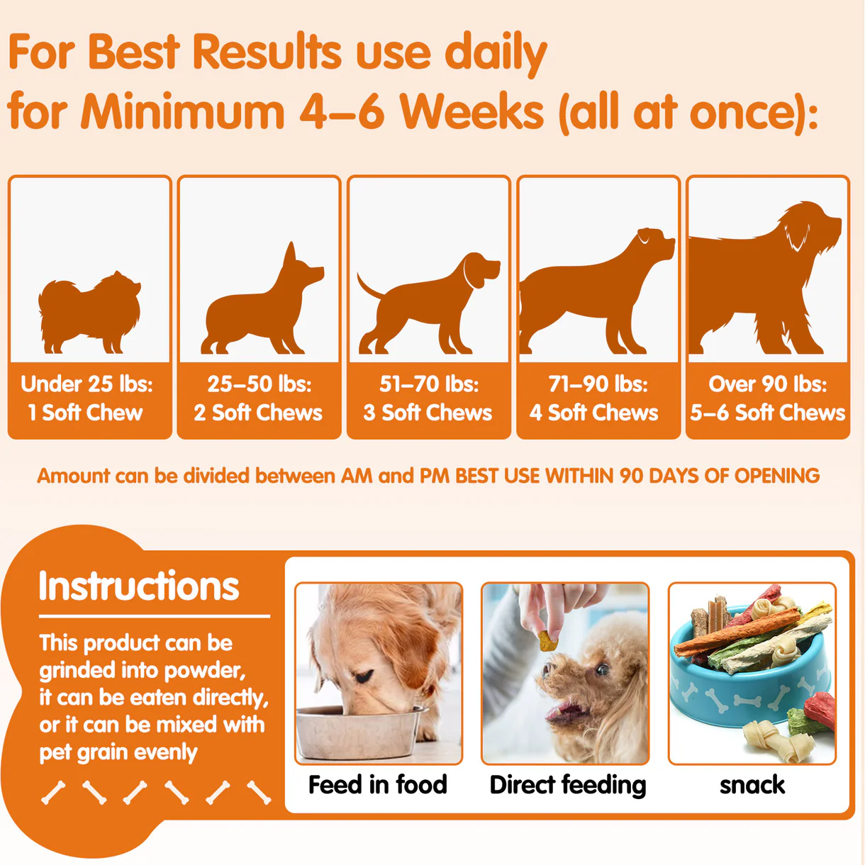 Worafy Hip & Joint + Glucosamine Hemp Chews (300g, 120 pcs)
