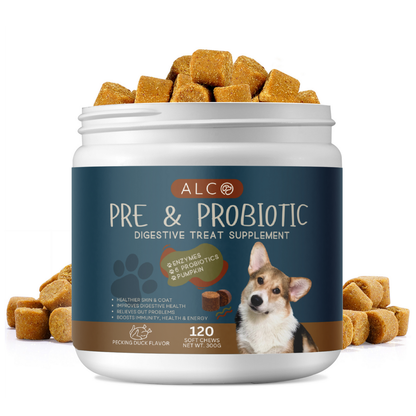 Alco Pre & Probiotic Digestive Treat Supplement (300g, 120 pcs)