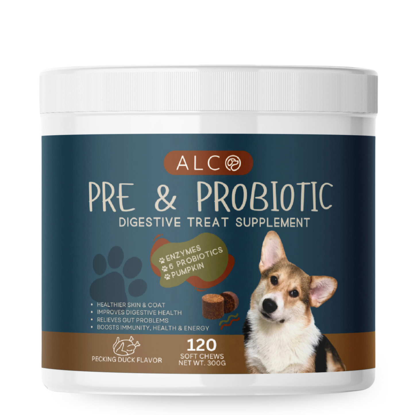 Alco Pre & Probiotic Digestive Treat Supplement (300g, 120 pcs)