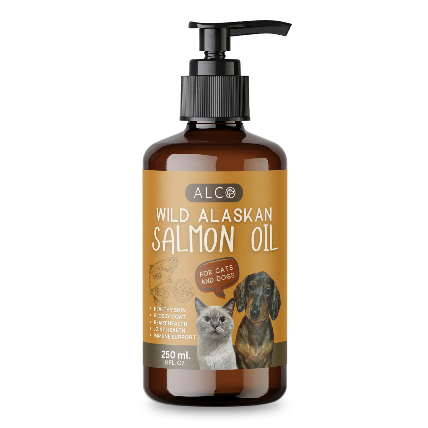 Alco Wild Alaskan Salmon Oil for Cats and Dogs 250ml