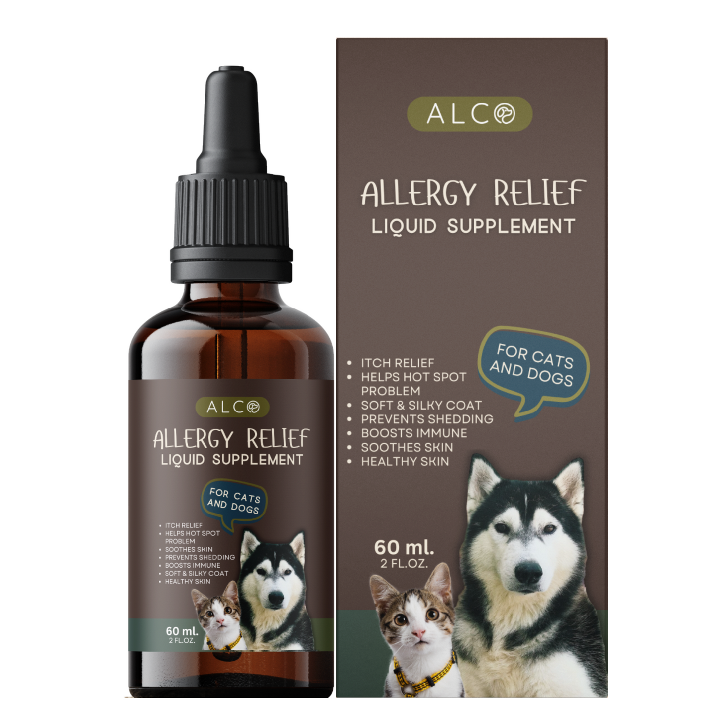 Alco Allergy Relief Drops for Cats and Dogs