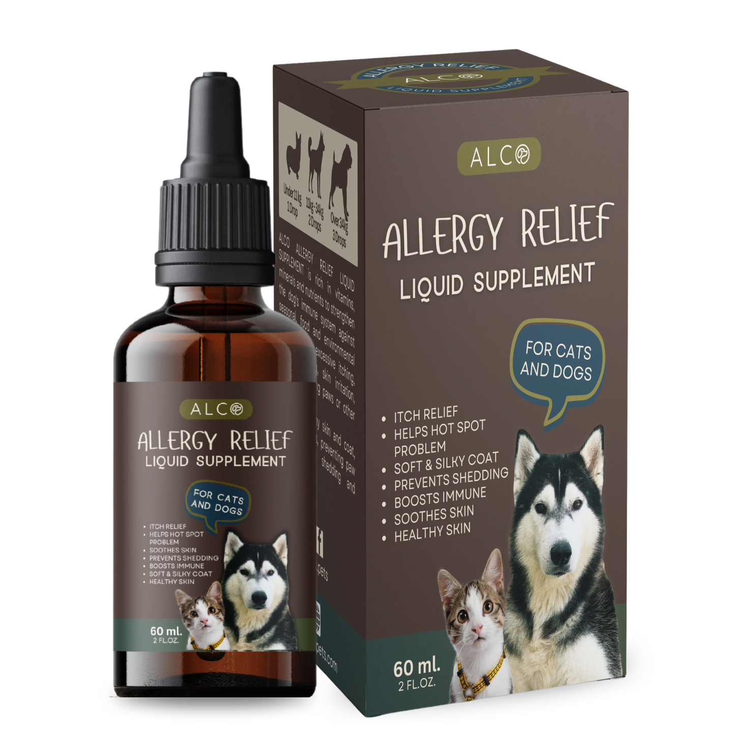 Alco Allergy Relief Drops for Cats and Dogs