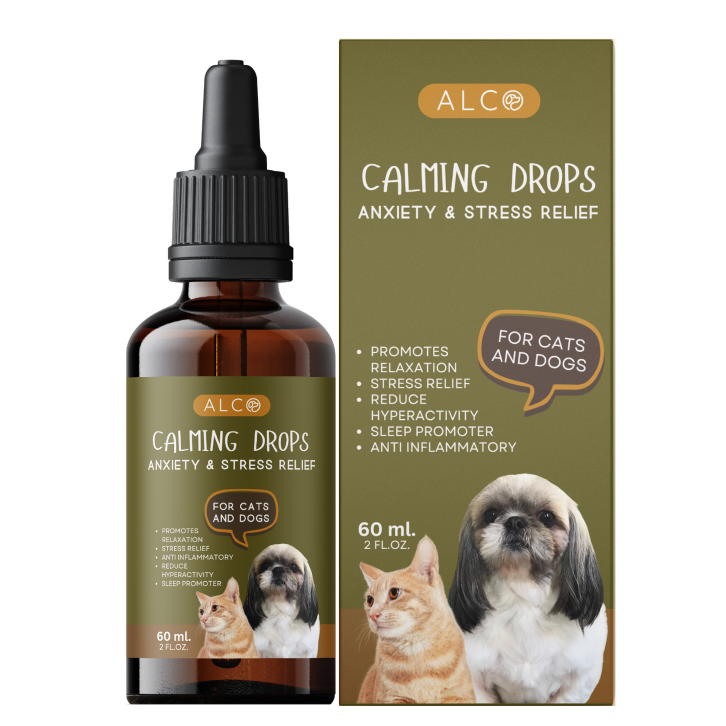 Alco Calming Drops for Cats and Dogs