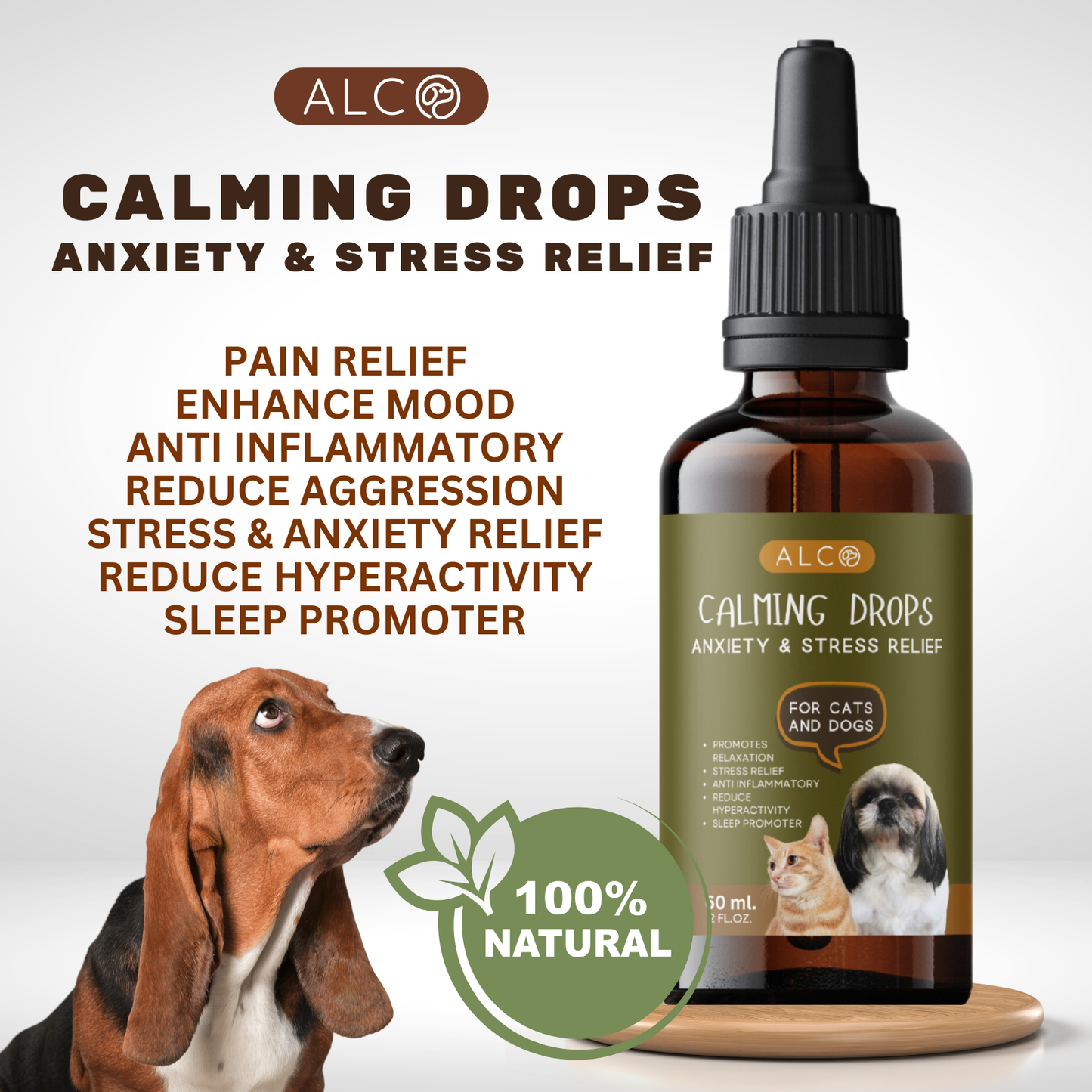 Alco Calming Drops for Cats and Dogs