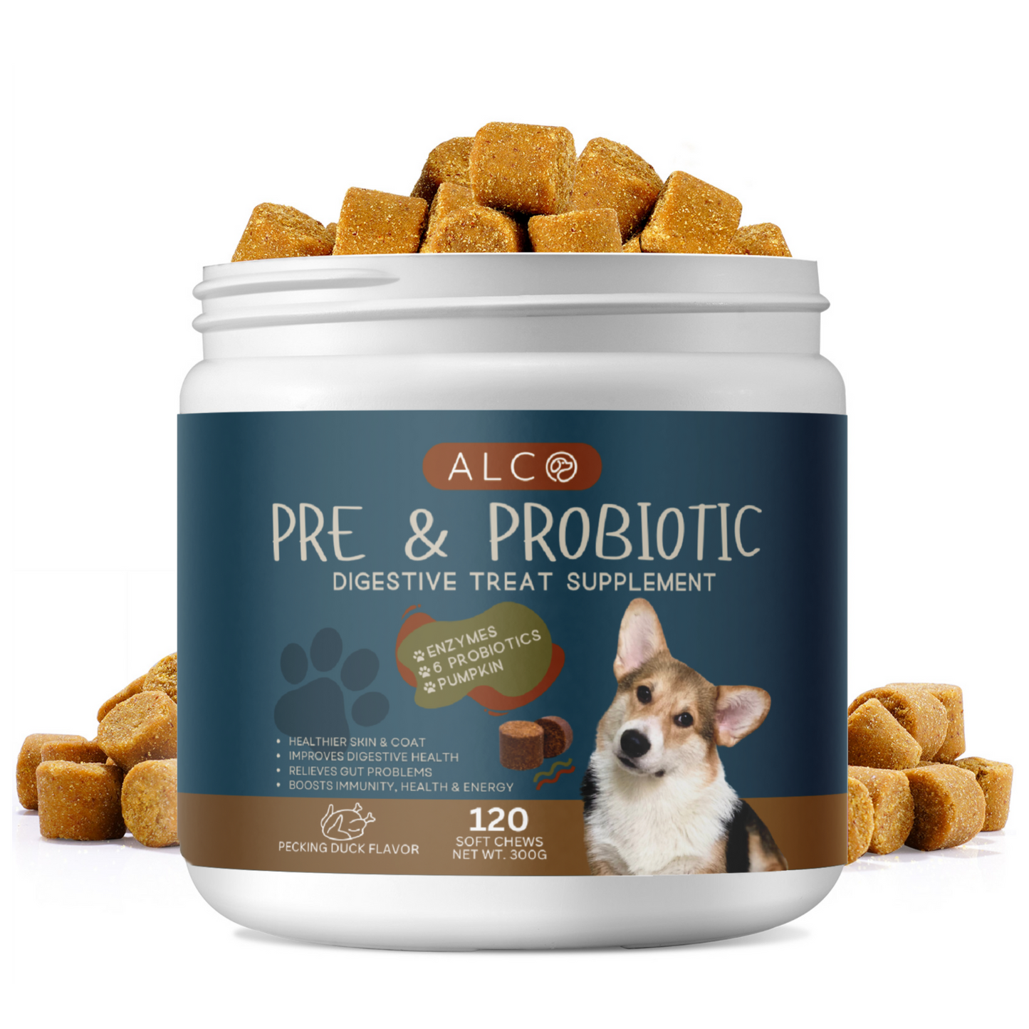 Alco Pre & Probiotic Digestive Treat Supplement