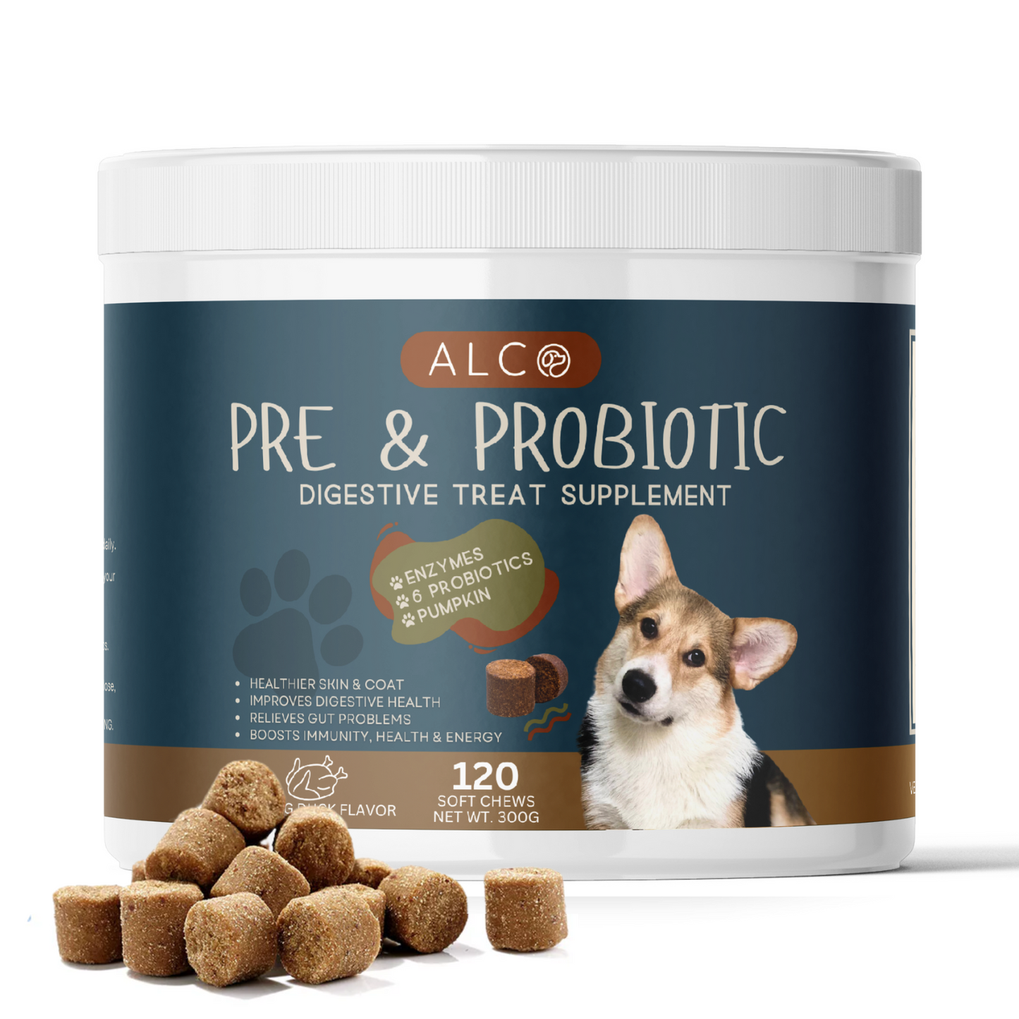 Alco Pre & Probiotic Digestive Treat Supplement