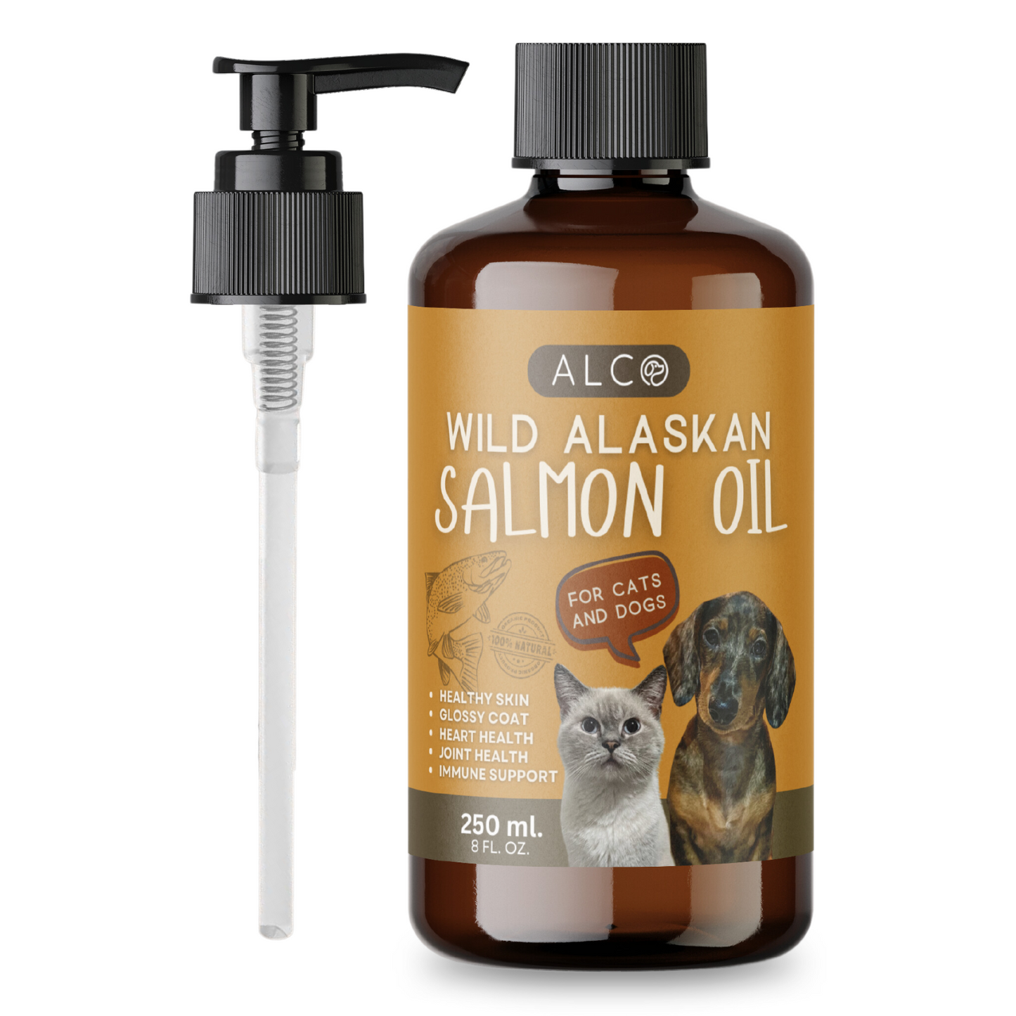 Alco Wild Alaskan Salmon Oil for Cats and Dogs